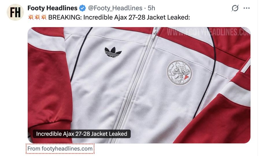 💥💥💥 BREAKING: Incredible Ajax 27-28 Jacket Leaked: