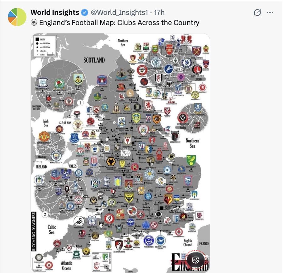 ⚽ England's Football Map: Clubs Across the Country